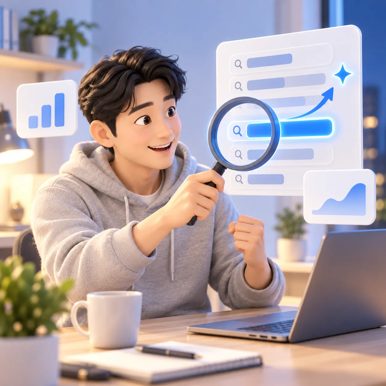 돋보기로 돈이 되는 키워드를 찾아낸 사람